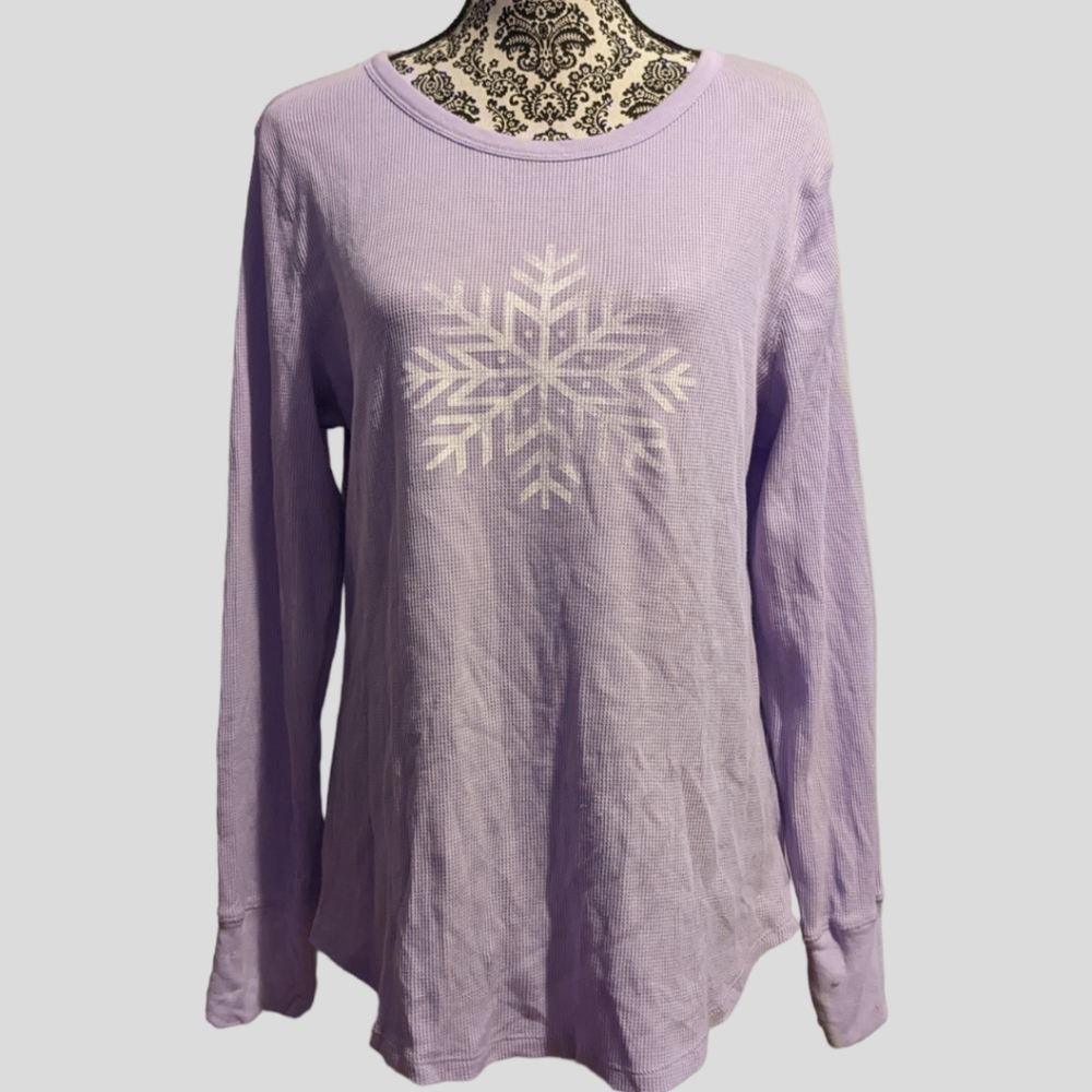 Gap Light Purple Snowflake Thermal